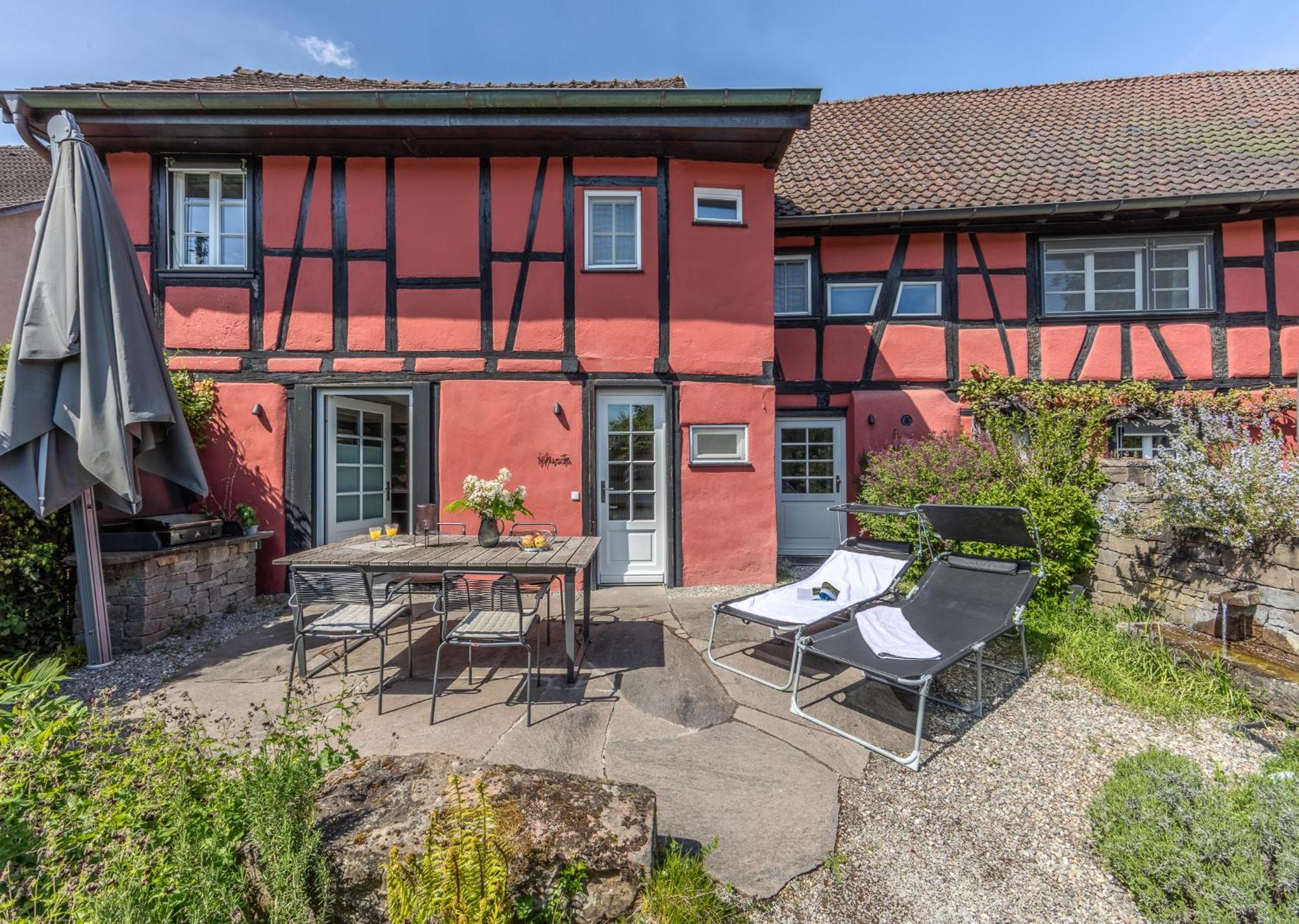 Ferienhaus Oberstaader Fewo Maisonette Ohningen Exterior foto